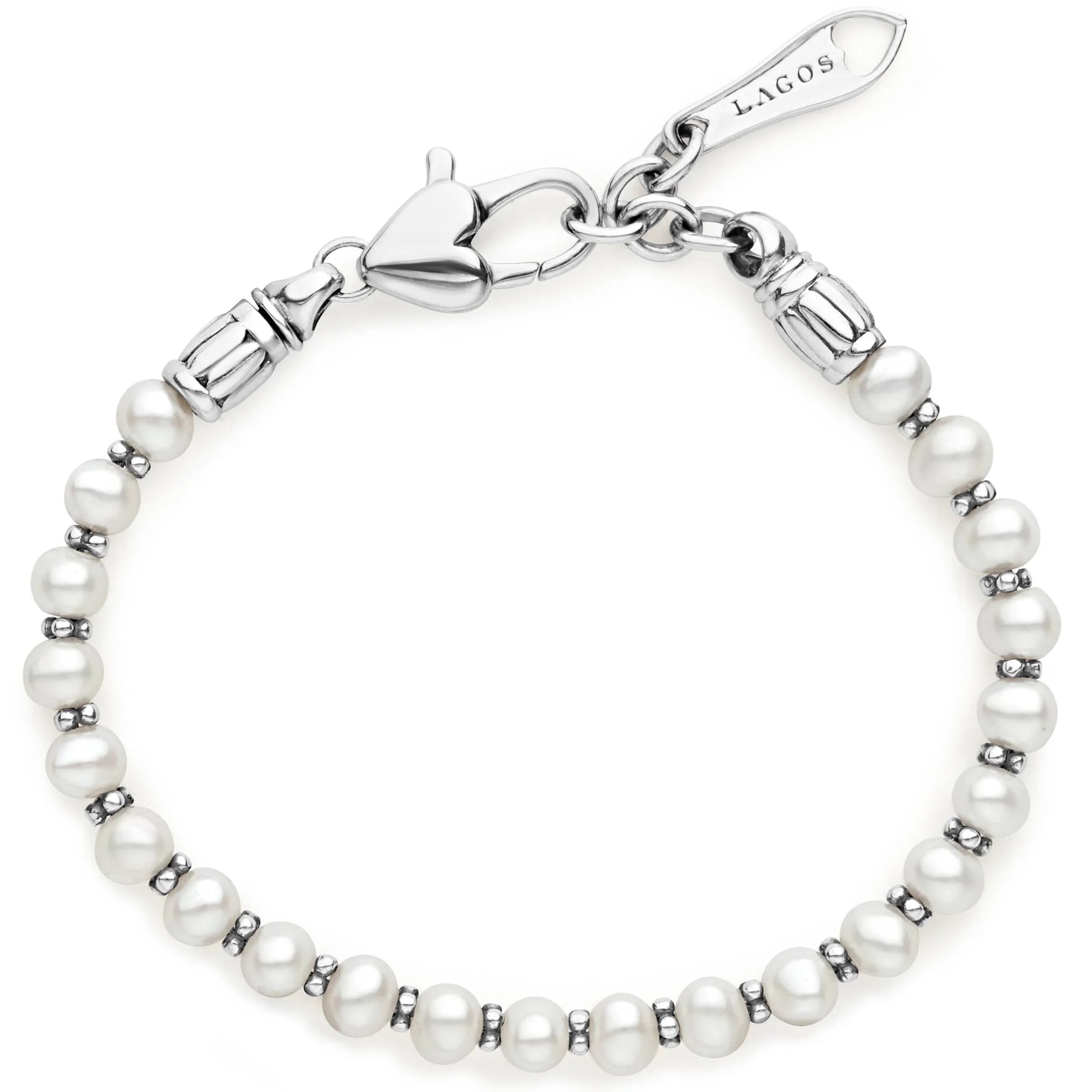 Lagos Sterling Silver Kinder Pearl Bracelet