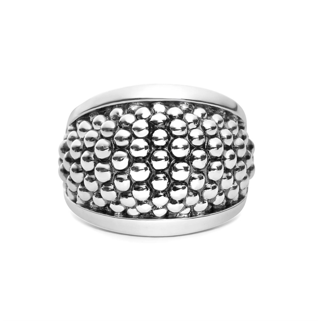 Lagos Sterling Silver Caviar Statement Ring