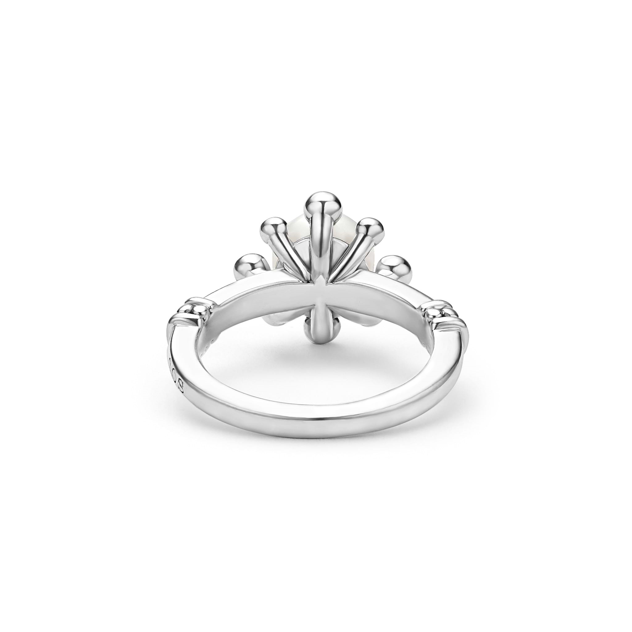 Lagos Sterling Silver Luna Fleur Pearl Ring