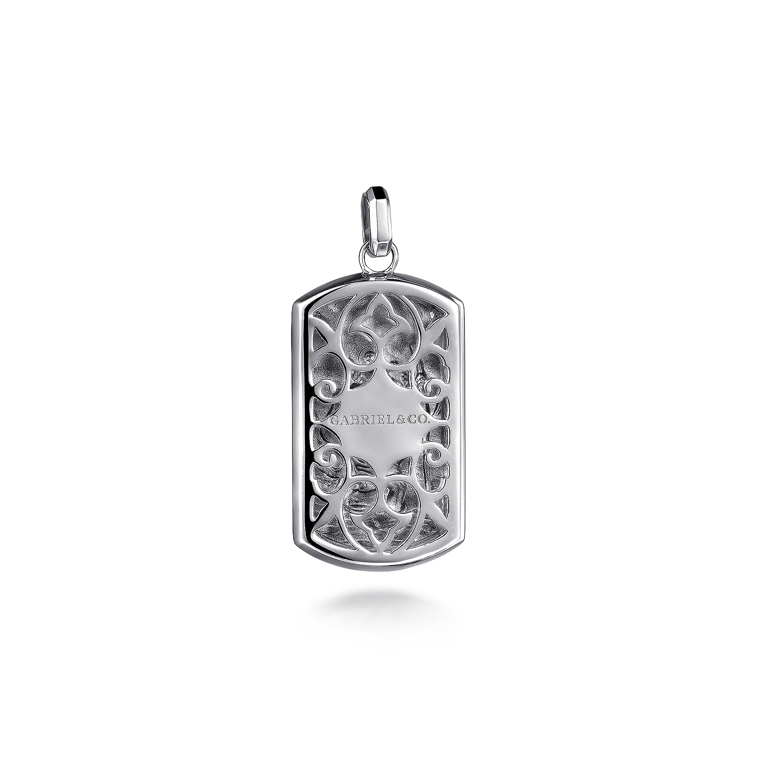 Gabriel & Co. Sterling Silver St. Christopher Dog Tag