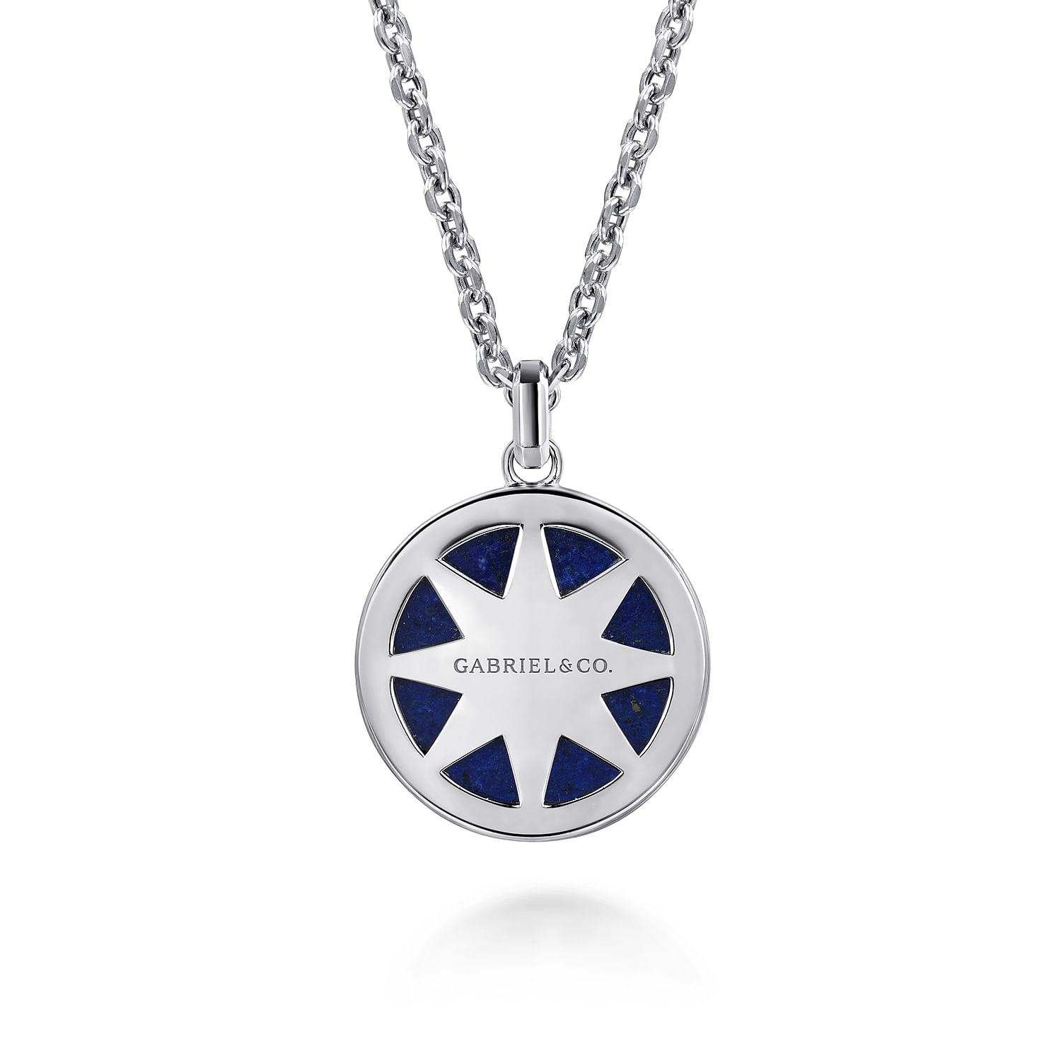 Gabriel & Co. Sterling Silver Star of David Lapis Pendant