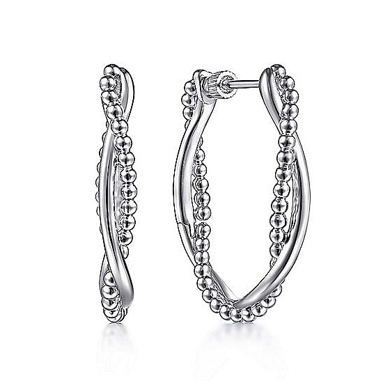 Gabriel & Co. Sterling Silver Bujukan Hoops