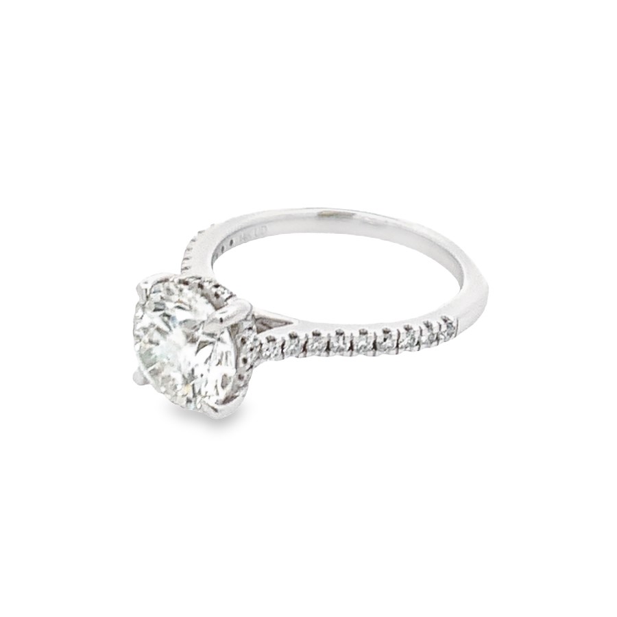 14K White Gold Lab Grown Diamond Engagement Ring