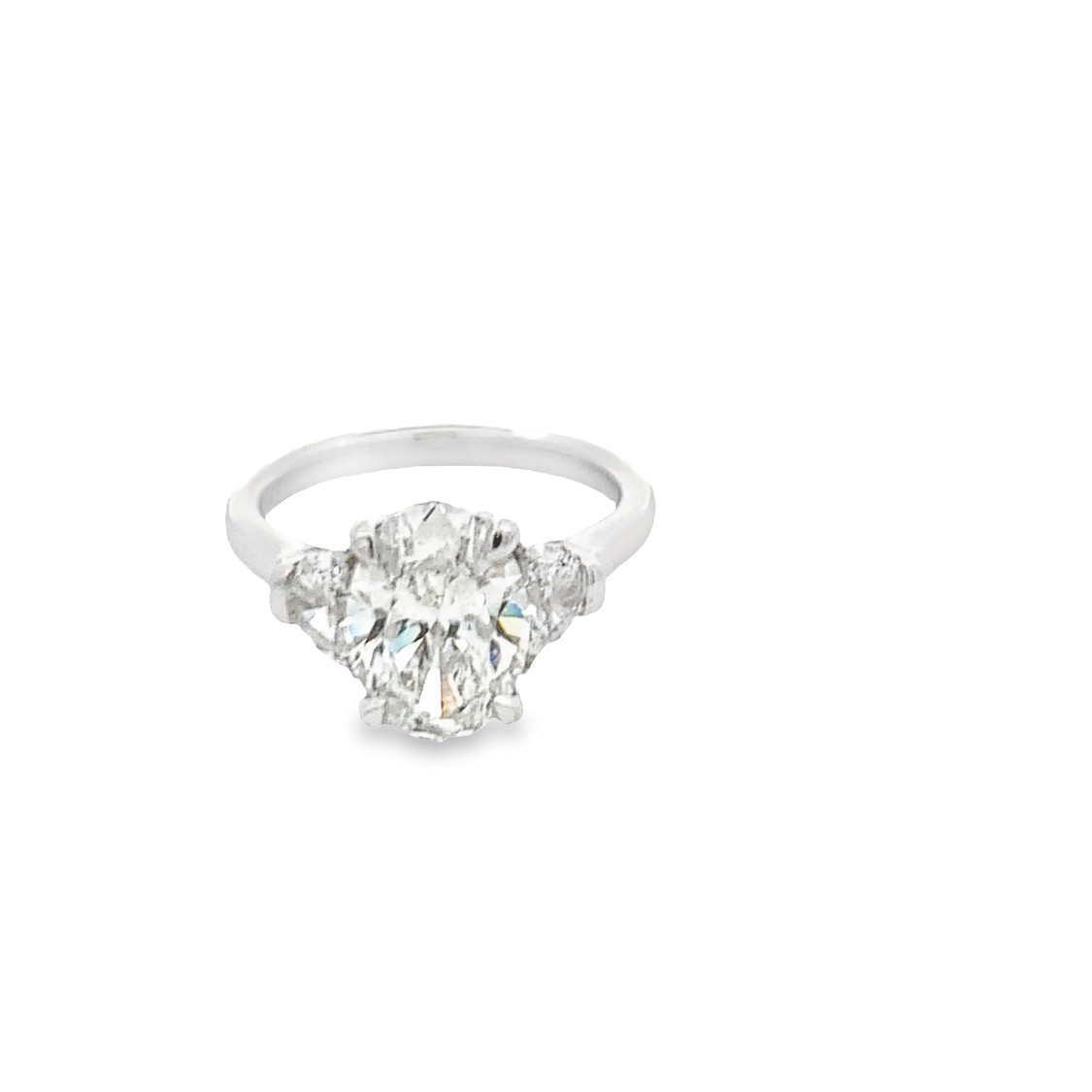 14K White Gold Lab Grown Diamond Engagement Ring