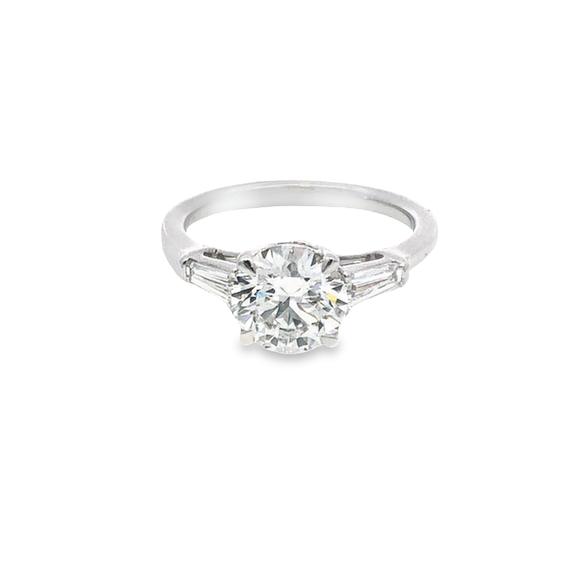 14K White Gold Lab Grown Diamond Engagement Ring