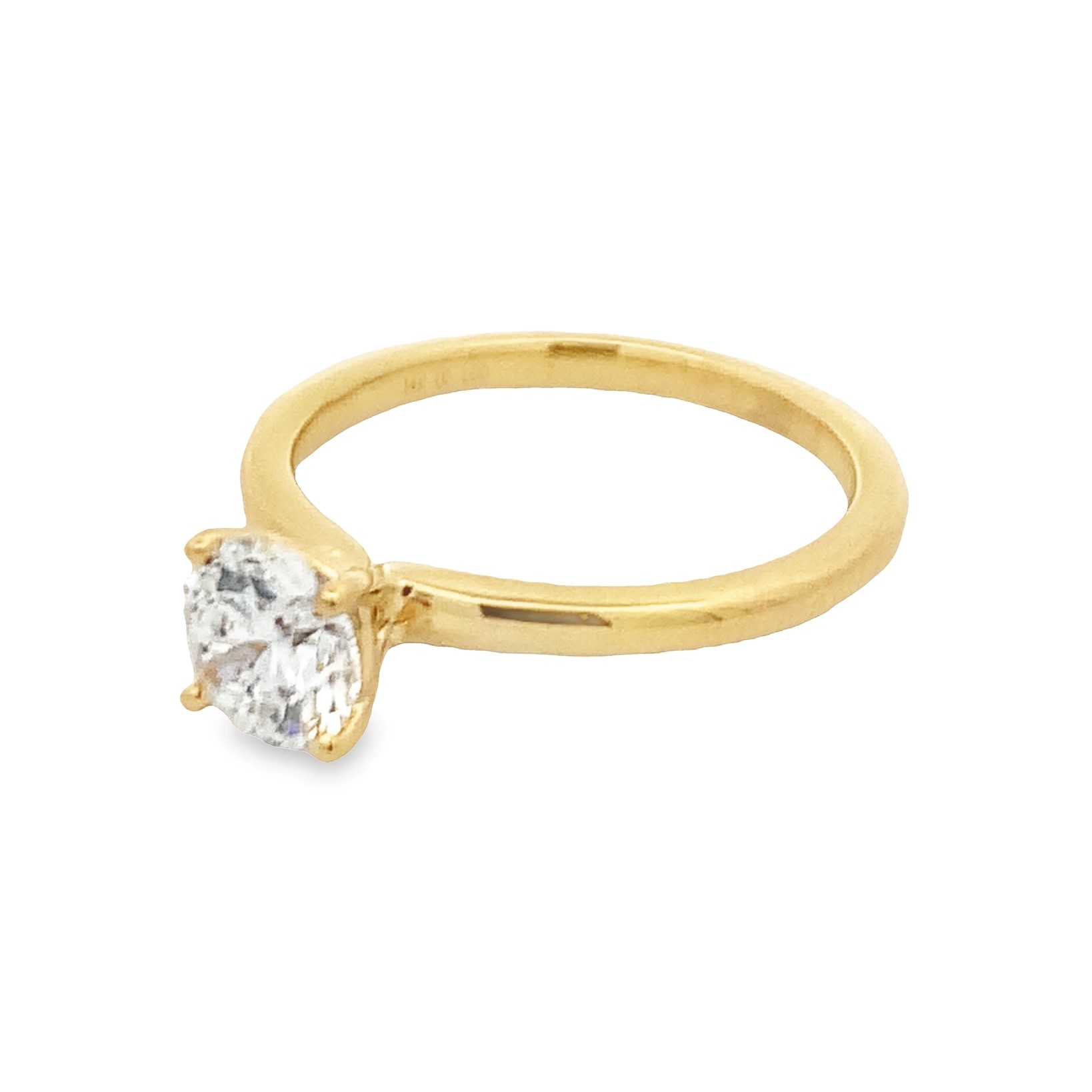 14K Yellow Gold Lab Grown Diamond Solitaire Engagement Ring