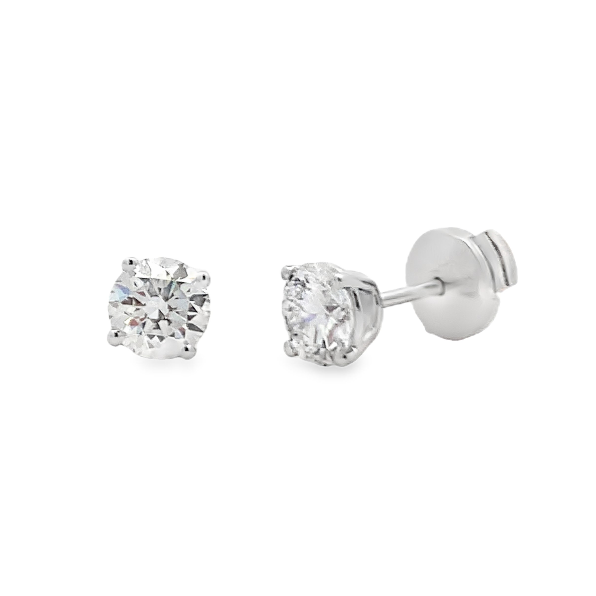 14K White Gold Lab Grown Diamond Studs