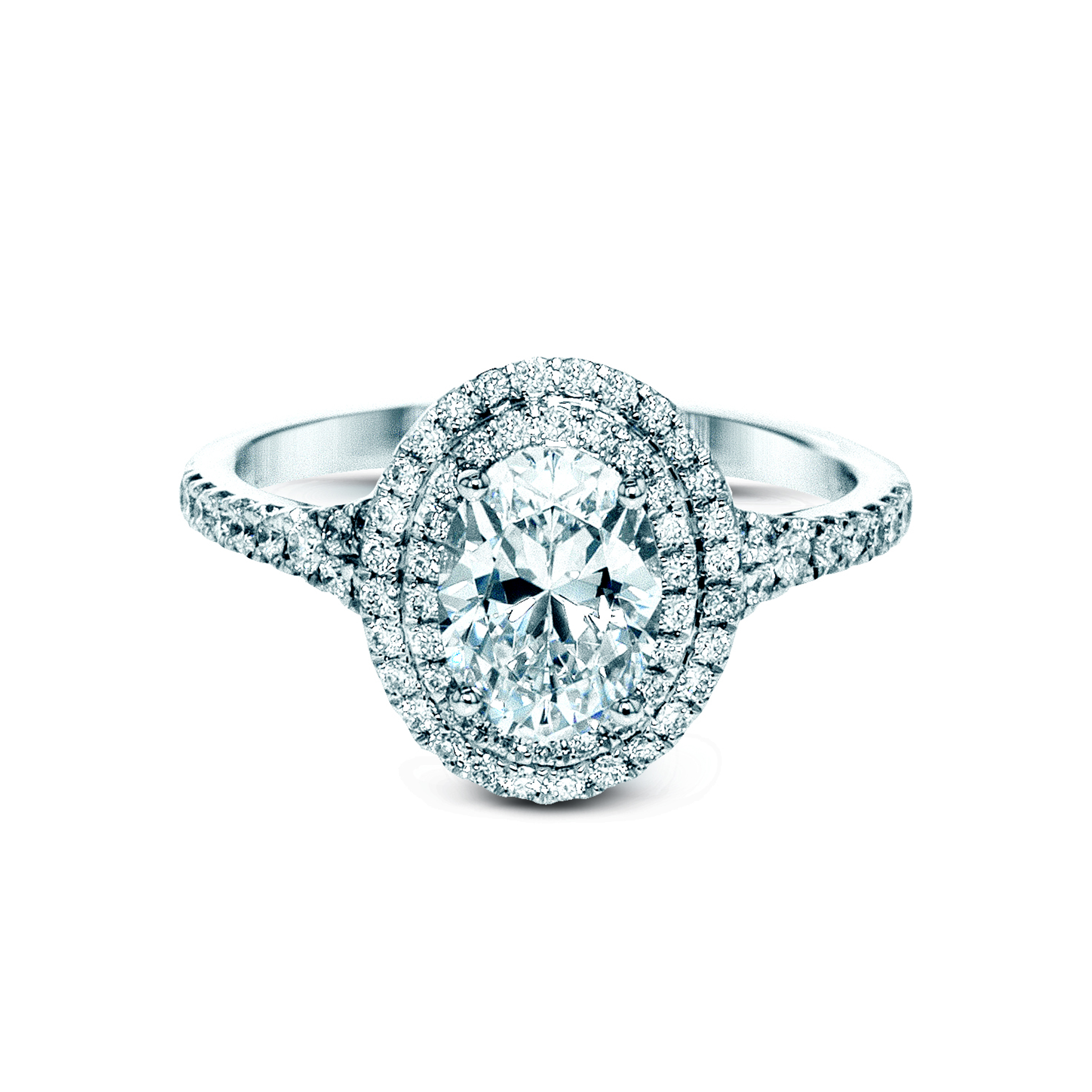 MR2884 Passion Collection Platinum Oval Cut Engagement Ring