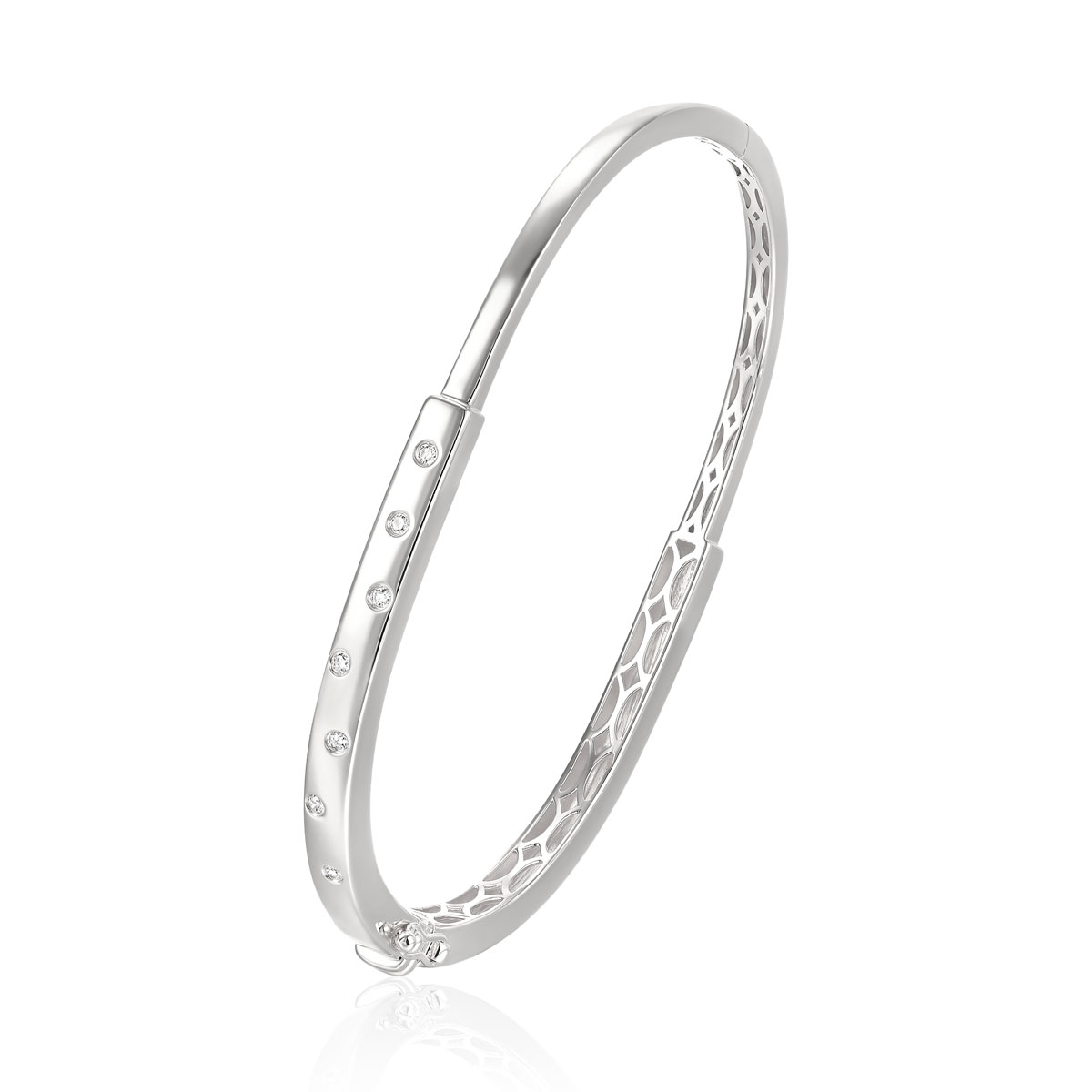 Flush Diamond Bangle