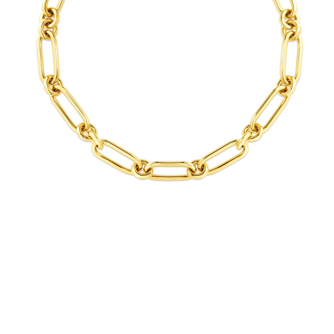 18K Yellow Gold Oro Collection Collar Necklace