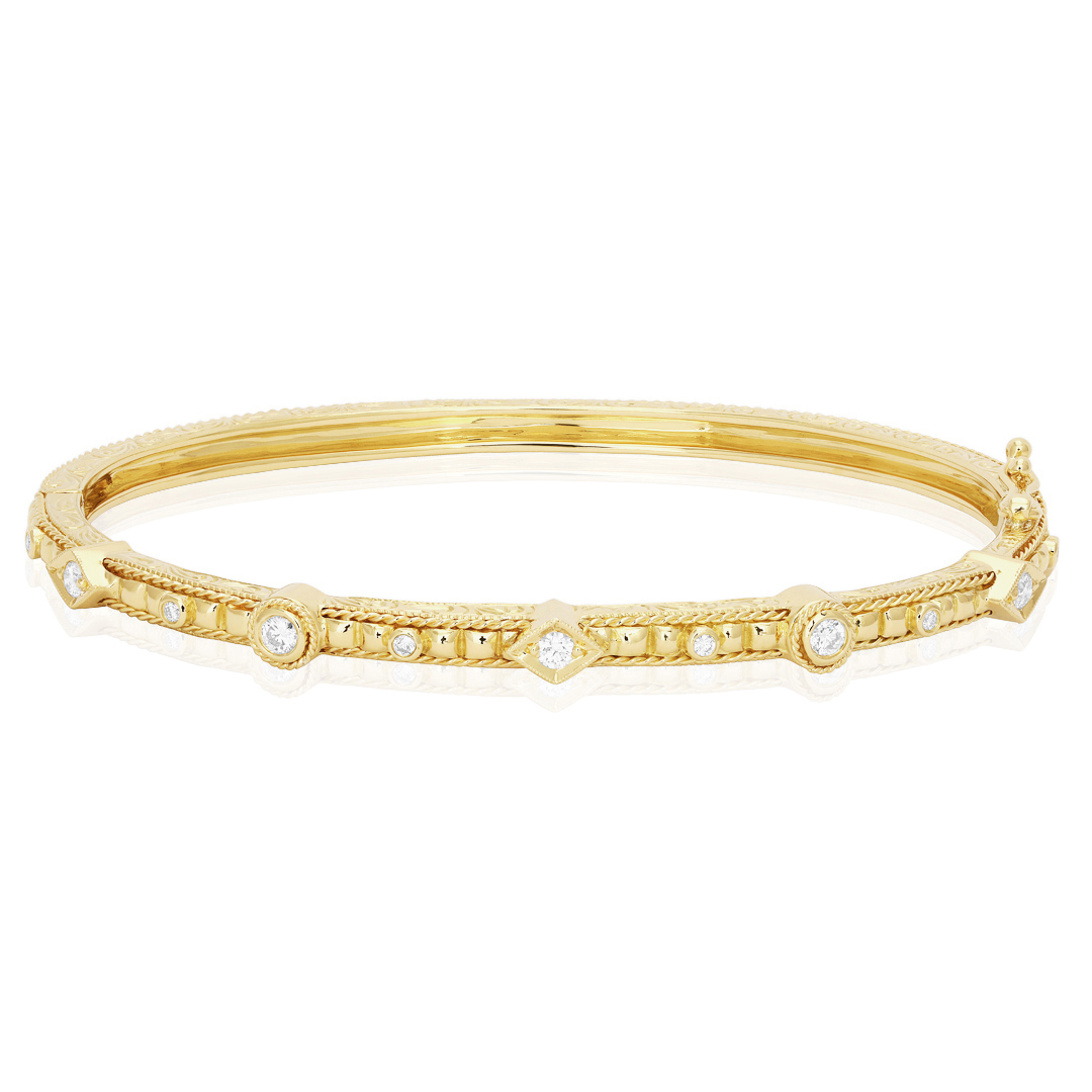 3MM Round Cut Tennis Bracelet - Yellow Gold – CustomCutsJewelry