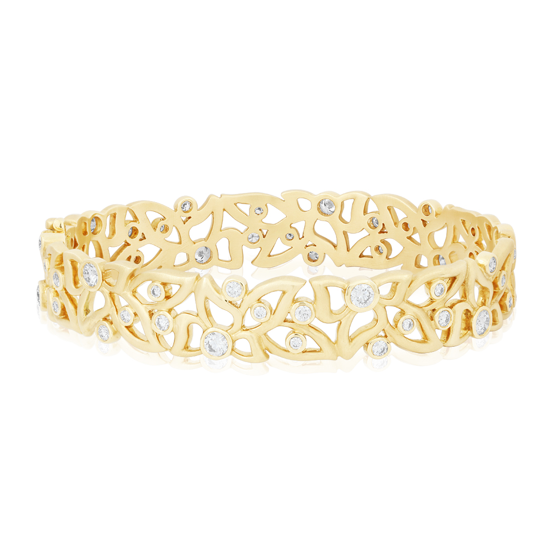 18K Yellow Gold Florette Collection Bracelet - BD876MDY8D