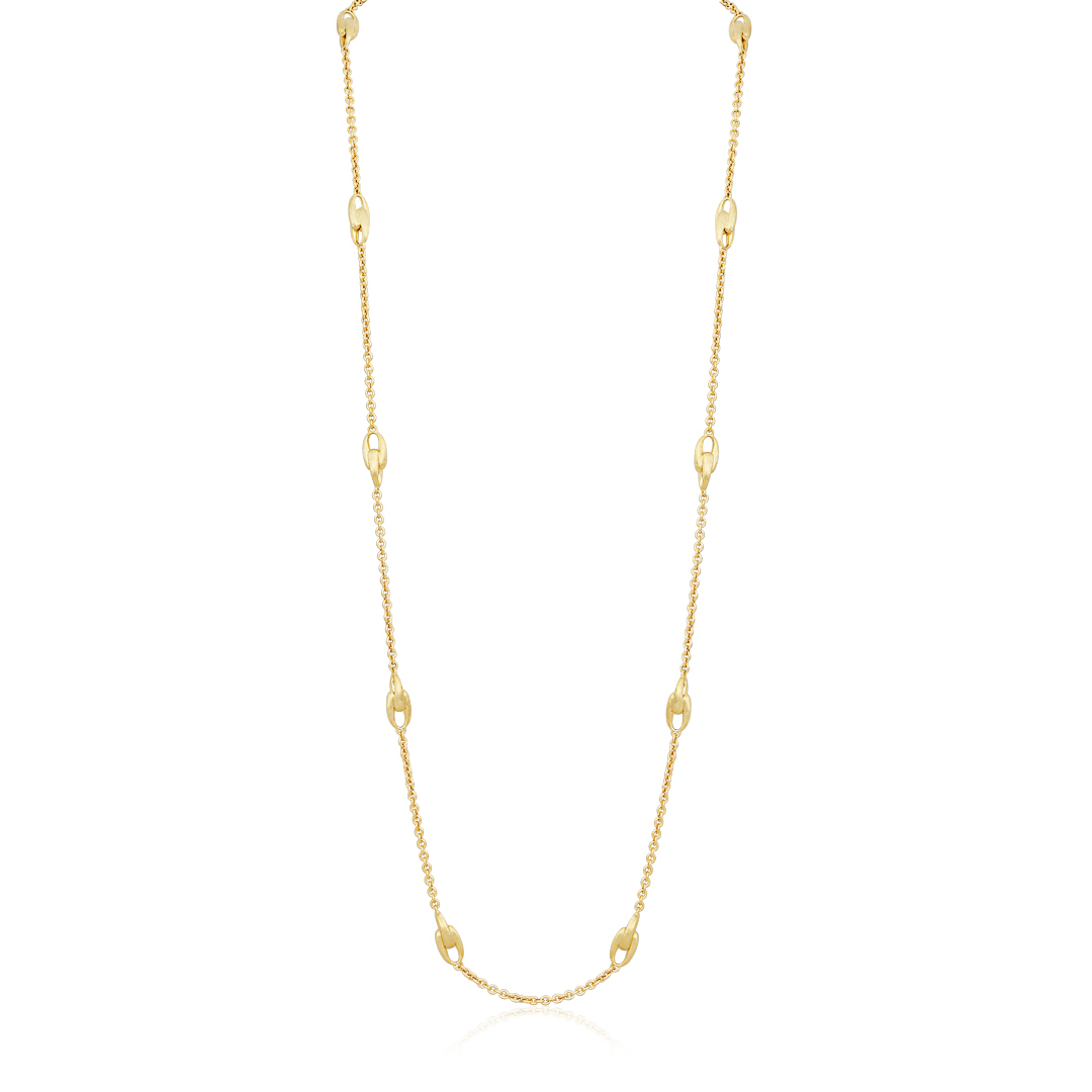 18K Yellow Gold Legami Collection Long Link Necklace - CB2458 Y