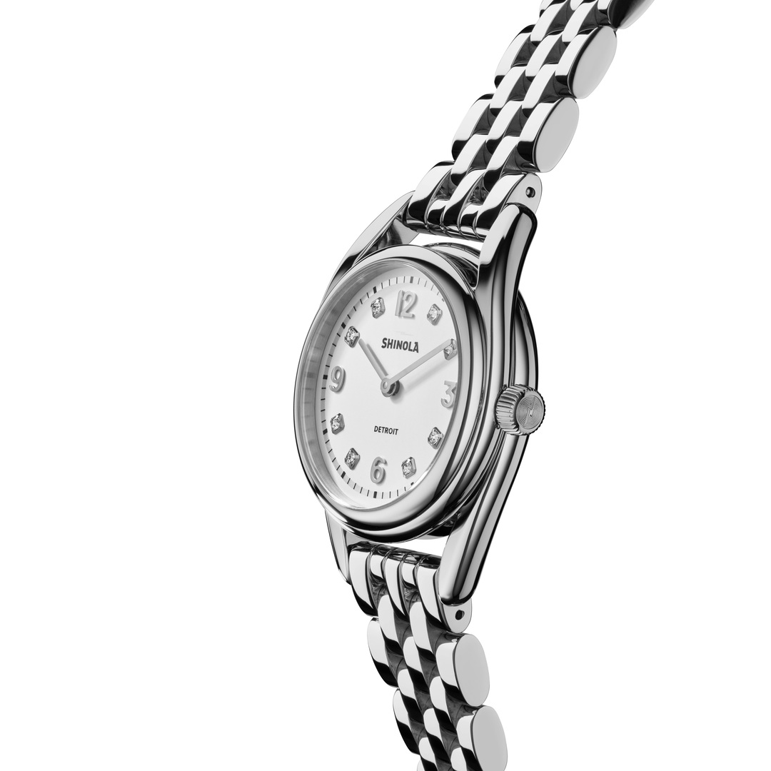 SS Shinola Derby 30.5MM Silver Dia Dial Bracelet