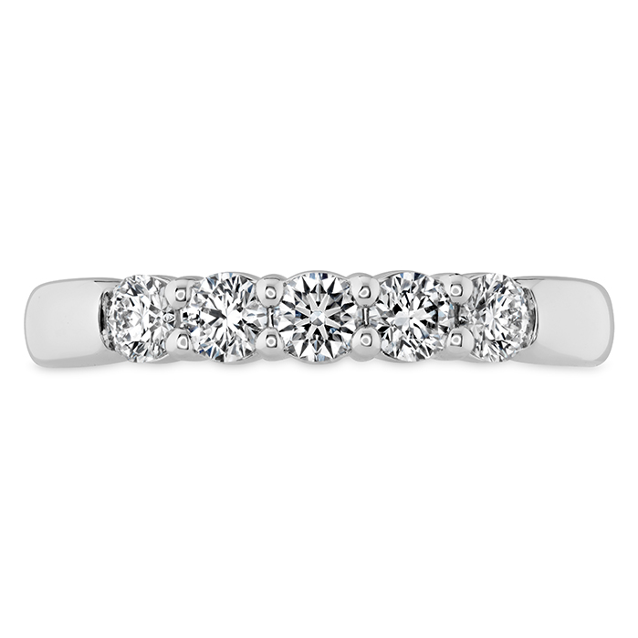 HEARTS ON FIRE 1/2ctw Diamond Signature Five Stone Band in 18K White Gold