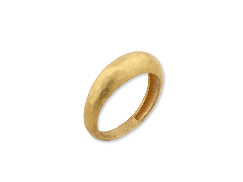 Lika Behar Hammered Ring in 22K Yellow Gold